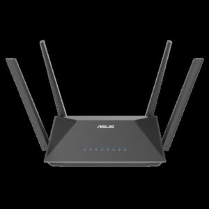 Alternative view of ASUS RT-AX52 Pro AX3000 router inalámbrico Gigabit Ethernet Doble banda (2,4 GHz / 5 GHz) Negro