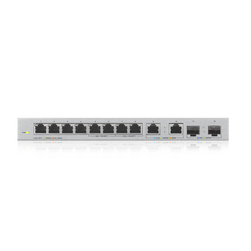Zyxel XGS1010-12-ZZ0102F switch No administrado Gigabit Ethernet (10/100/1000) Gris - Imagen 2