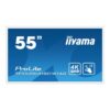 iiyama ProLite TF5539UHSC-W1AG pantalla para PC 139,7 cm (55") 3840 x 2160 Pixeles 4K Ultra HD LED Pantalla táctil Multi-usuario Blanco