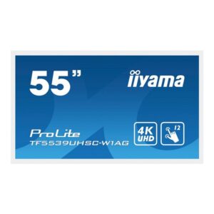 iiyama ProLite TF5539UHSC-W1AG pantalla para PC 139,7 cm (55") 3840 x 2160 Pixeles 4K Ultra HD LED Pantalla táctil Multi-usuario Blanco