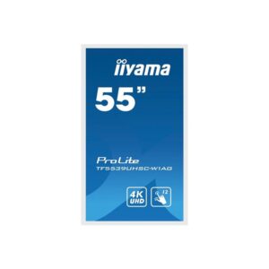 iiyama ProLite TF5539UHSC-W1AG pantalla para PC 139,7 cm (55") 3840 x 2160 Pixeles 4K Ultra HD LED Pantalla táctil Multi-usuario Blanco