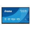 iiyama TE7513A-B1AG pantalla de señalización Panel plano interactivo 190,5 cm (75") Wifi 450 cd / m² 4K Ultra HD Negro Pantalla táctil Procesador incorporado Android 18/7