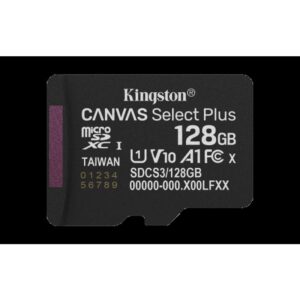 Kingston Technology 128GB microSDXC Canvas Select Plus Gen3 150MB/s A1 (Incluye adaptador de SD)