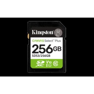 Kingston Technology 256 GB SDXC Canvas Select Plus Gen3 150 MB/s C10 UHS-I U1 V10
