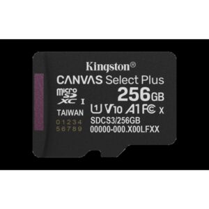 Kingston Technology 256GB microSDXC Canvas Select Plus Gen3 150MB/s A1 (Incluye adaptador de SD) Kingston Technology 256GB microSDXC Canvas Select Plus Gen3 150MB/s A1 (Incluye adaptador de SD)
