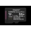 Kingston Technology 64GB micSDXC Canvas Select Plus Gen3 100R A1 (Adaptador de SD no incluido)