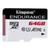 Kingston Technology High Endurance 64 GB MicroSD UHS-I Clase 10