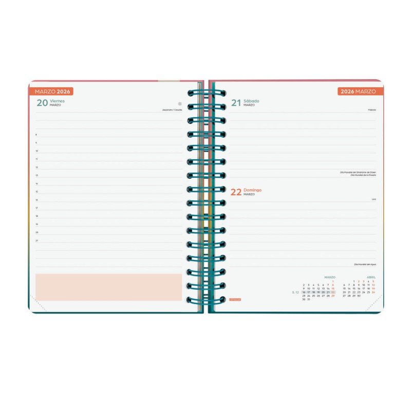 AGENDA ESCOLAR 2025-2026 CURSO COSMO 4º 155X212  1DIA PAGINA IRIS+ FINOCAM 537070326 - Imagen 3