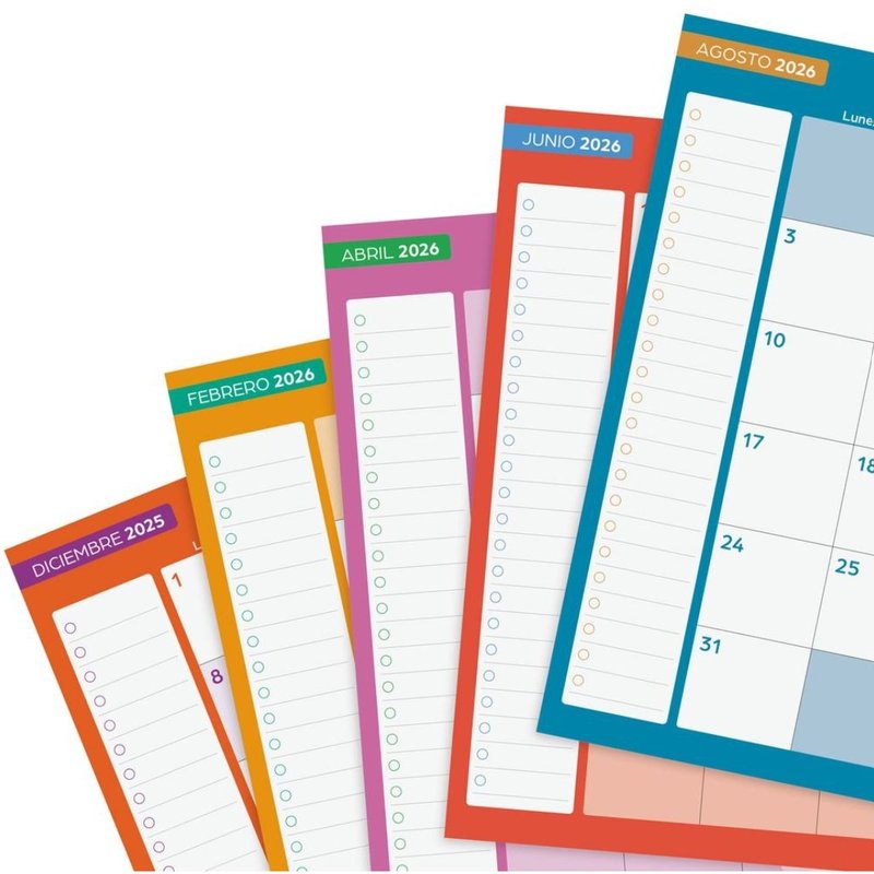 AGENDA ESCOLAR 2025-2026 CURSO COSMO 4º 155X212  SEMANA VISTA HORIZONTAL IRIS+ FINOCAM 537050326