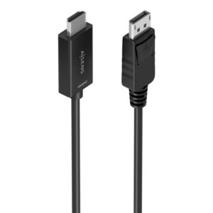 AISENS Cable conversor DisplayPort a HDMI 4K@60Hz, DP/M-HDMI/M, Negro, 1.0m