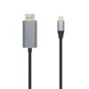 AISENS Cable conversor USB-C a Displayport 4K@60HZ, USB-C/M-DP/M, Negro, 1.8m AISENS Cable conversor USB-C a Displayport 4K@60HZ, USB-C/M-DP/M, Negro, 1.8m