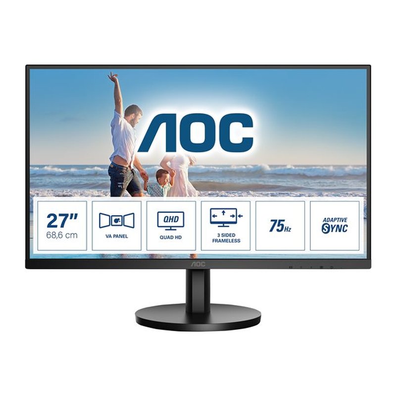 AOC Q27B3MA LED display 68,6 cm (27") 2560 x 1440 Pixeles Quad HD Negro