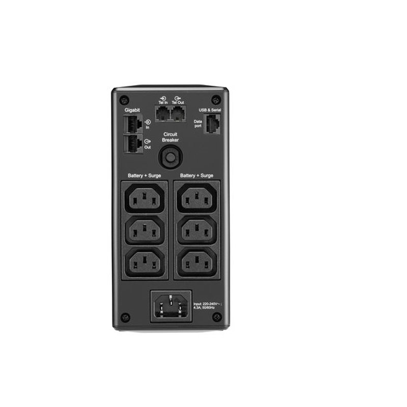 APC BR650MI sistema de alimentación ininterrumpida (UPS) Línea interactiva 0,65 kVA 390 W 6 salidas AC - Imagen 4