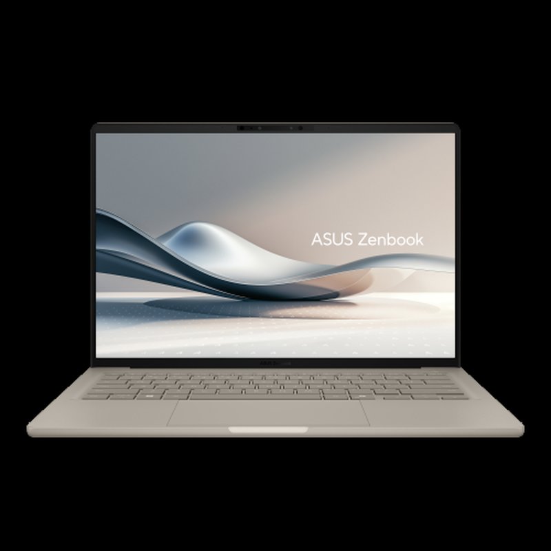 ASUS Zenbook A14 OLED UX3407QA-QD283W Copilot+ PC - Ordenador Portátil 14" WUXGA (Qualcomm Snapdragon X (X1-26-100), 32GB RAM, 1TB SSD, Adreno GPU, Windows 11 Home) Beige Zabriskie - Teclado QWERTY español