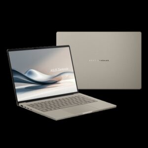 ASUS Zenbook A14 OLED UX3407QA-QD283W Copilot+ PC - Ordenador Portátil 14" WUXGA (Qualcomm Snapdragon X (X1-26-100), 32GB RAM, 1TB SSD, Adreno GPU, Windows 11 Home) Beige Zabriskie - Teclado QWERTY español