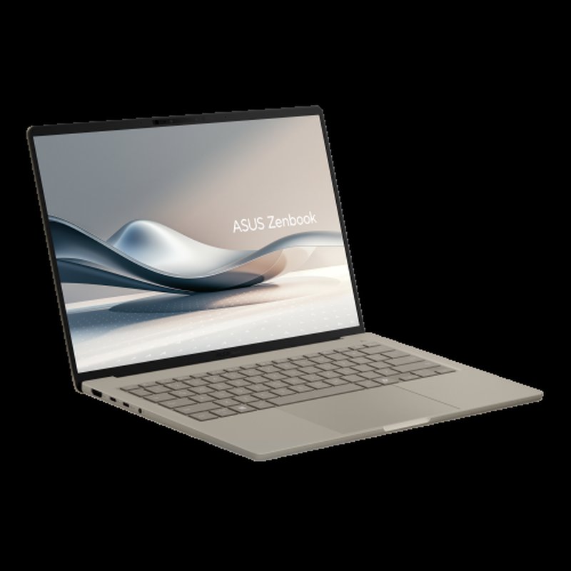 ASUS Zenbook A14 OLED UX3407QA-QD283W Copilot+ PC - Ordenador Portátil 14" WUXGA (Qualcomm Snapdragon X (X1-26-100), 32GB RAM, 1TB SSD, Adreno GPU, Windows 11 Home) Beige Zabriskie - Teclado QWERTY español - Imagen 4