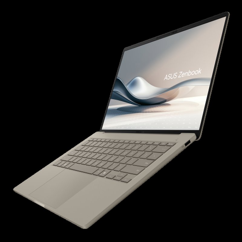 ASUS Zenbook A14 OLED UX3407QA-QD283W Copilot+ PC - Ordenador Portátil 14" WUXGA (Qualcomm Snapdragon X (X1-26-100), 32GB RAM, 1TB SSD, Adreno GPU, Windows 11 Home) Beige Zabriskie - Teclado QWERTY español - Imagen 9