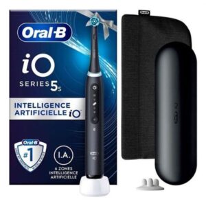 CEPILLO DENTAL BRAUN ORAL-B IO 5 ESTUCHE VIAJE 3 CABEZALES NEGRO