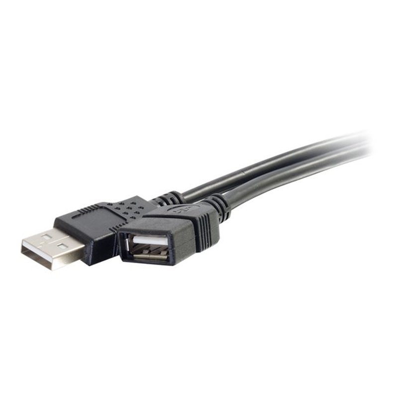 C2G Alargador USB 2.0 A macho a A hembra, 2 m (6,6 ft), negro C2G Alargador USB 2.0 A macho a A hembra, 2 m (6,6 ft), negro