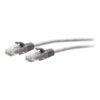 C2G Cable de conexión Ethernet delgado sin apantallar (UTP) con protección antienganche Cat6a de 0,6 m - Gris