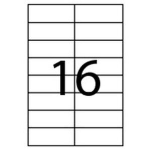 CAJA 100 HOJAS ETIQUETAS ADHESIVAS ILC BLANCA 105X35 FABRISA 15312 CAJA 100 HOJAS ETIQUETAS ADHESIVAS ILC BLANCA 105X35 FABRISA 15312