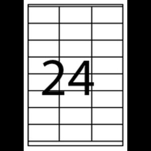 Alternative view of CAJA 100 HOJAS ETIQUETAS ADHESIVAS ILC BLANCA 70X35 FABRISA 15303