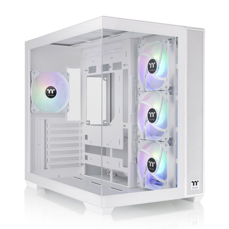 CAJA ATX THERMALTAKE VIEW 380 USB CX1 2XVENT120MM ARGB BLANCO S/N FUENTE
