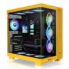 CAJA ATX THERMALTAKE VIEW 380 XL USB CX1 4XVENT120MM ARGB YELLOW S/N FUENTE