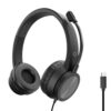 Conceptronic POLONA05BC auricular y casco Auriculares Alámbrico Diadema Llamadas/Música USB Tipo C Negro