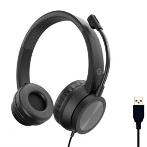 Conceptronic POLONA05B auricular y casco Auriculares Alámbrico Diadema Llamadas/Música USB tipo A Negro