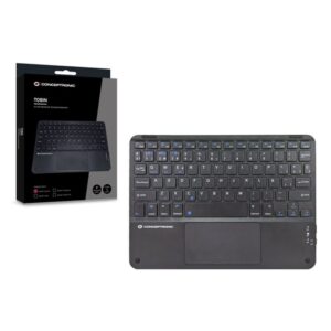 Conceptronic TOBIN01BES teclado Universal Bluetooth QWERTY Español Negro Conceptronic TOBIN01BES teclado Universal Bluetooth QWERTY Español Negro
