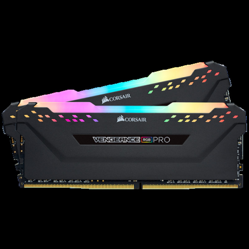 DDR4 16GB BUS 3200 CORSAIR VENGEANCE RGB PRO BLACK KIT 2X8GB - Imagen 3