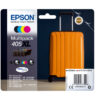Epson 405XL Multipack - Paquete de 4 - XL - negro, amarillo, cián, magenta - original - blíster con alarmas de RF/acústica - cartucho de tinta - para WorkForce WF-7310, 7830, 7835, 7840, WorkForce Pro WF-3820, 3825, 4820, 4825, 4830
