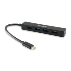 Equip 128954 hub de interfaz USB 3.2 Gen 1 (3.1 Gen 1) Type-C 5000 Mbit/s Negro