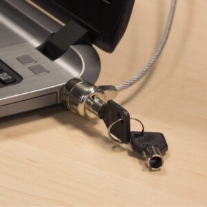 Ewent EW1242 cable antirrobo Negro, Acero inoxidable 1,5 m