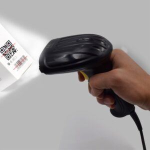 Ewent EW3410 lector de código de barras Lector de códigos de barras portátil 1D/2D LED Negro