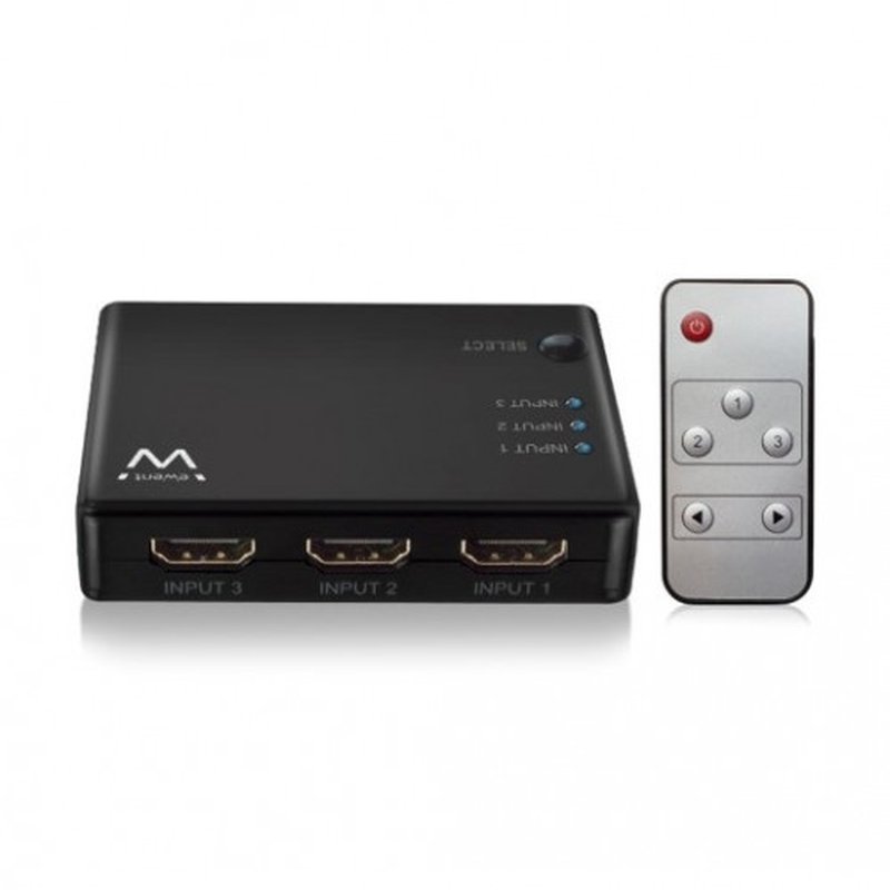 Ewent EW3730 interruptor de video HDMI Ewent EW3730 interruptor de video HDMI
