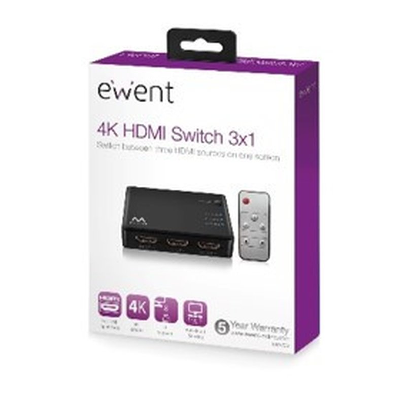 Ewent EW3730 interruptor de video HDMI Ewent EW3730 interruptor de video HDMI - Imagen 4