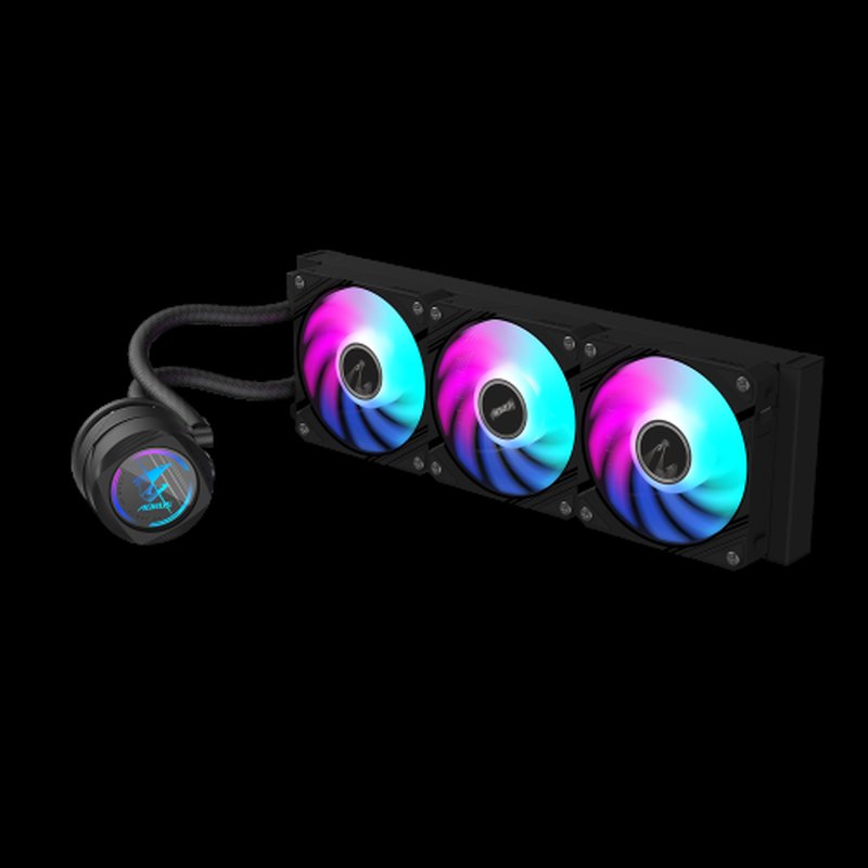 GIGABYTE Refrigeración líquida AIO AORUS WATERFORCE II 360 para CPU - 3 ventiladores ARGB de 120 mm, mecanismo de bloqueo deslizante, DAISY-CHAIN, compatible con Intel LGA 1700 y AMD AM5 GIGABYTE Refrigeración líquida AIO AORUS WATERFORCE II 360 para CPU - 3 ventiladores ARGB de 120 mm, mecanismo de bloqueo deslizante, DAISY-CHAIN, compatible con Intel LGA 1700 y AMD AM5 - Imagen 2