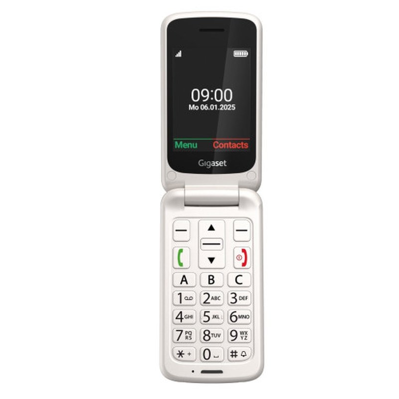 Gigaset GL595 7,11 cm (2.8") 114 g Blanco Teléfono para personas mayores Gigaset GL595 7,11 cm (2.8") 114 g Blanco Teléfono para personas mayores