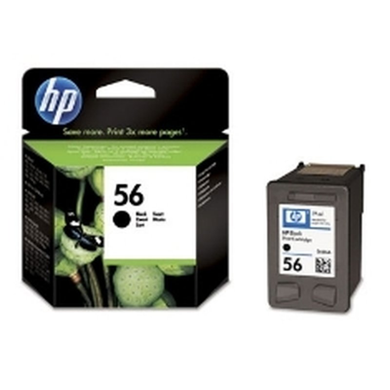 HP Cartucho de tinta original 56 negro HP Cartucho de tinta original 56 negro