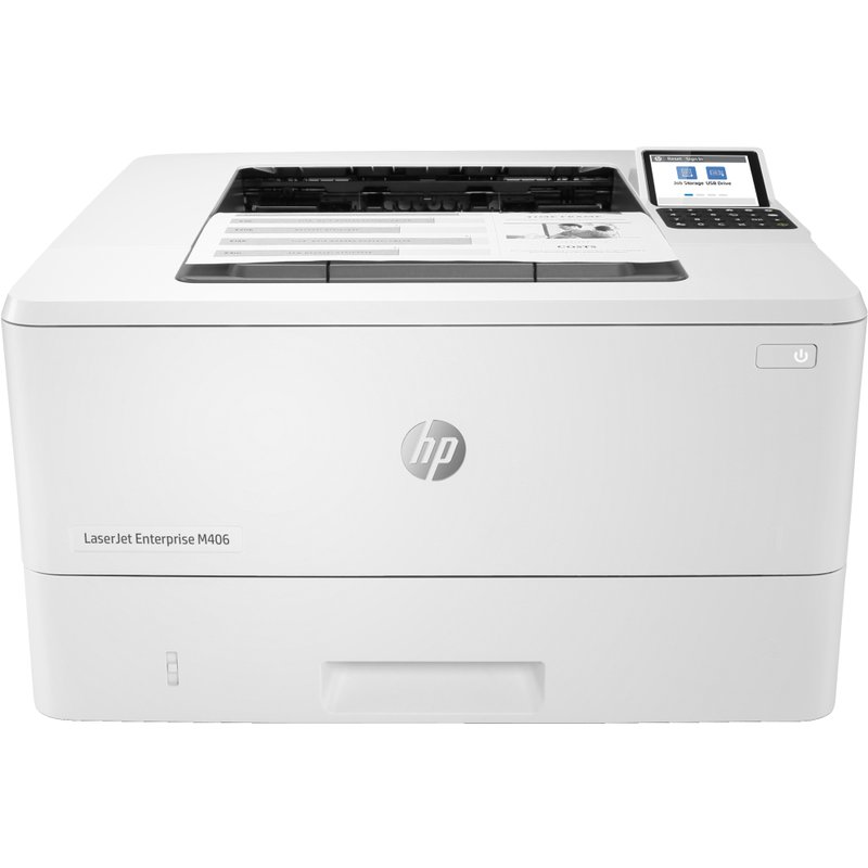 HP LaserJet Enterprise Impresora M406dn, Blanco y negro, Impresora para Empresas, Estampado, Tamaño compacto; Gran seguridad; Impresión a doble cara; Energéticamente eficiente; Impresión desde USB frontal HP LaserJet Enterprise Impresora M406dn, Blanco y negro, Impresora para Empresas, Estampado, Tamaño compacto; Gran seguridad; Impresión a doble cara; Energéticamente eficiente; Impresión desde USB frontal