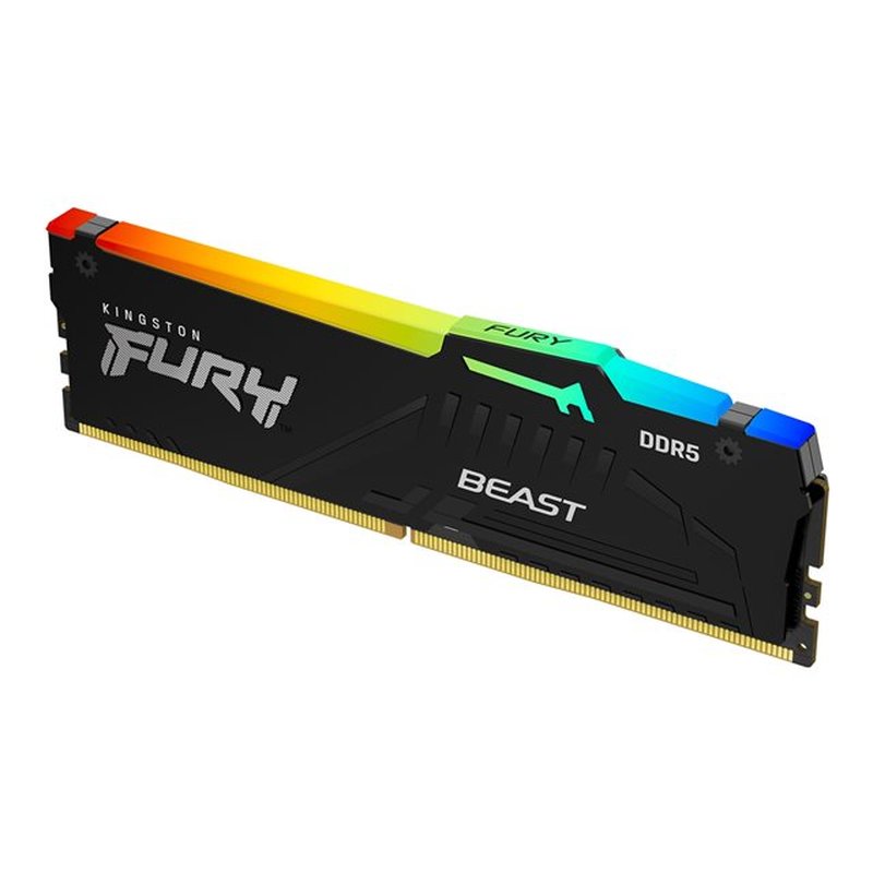 Kingston Technology FURY Beast RGB módulo de memoria 32 GB 1 x 32 GB DDR5 Kingston Technology FURY Beast RGB módulo de memoria 32 GB 1 x 32 GB DDR5 - Imagen 2
