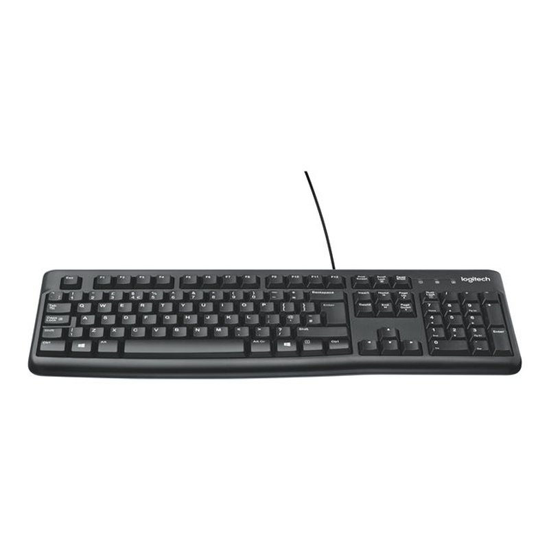 Logitech Keyboard K120 for Business teclado USB Hebreo Negro