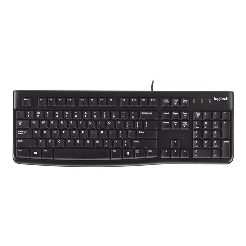 Logitech Keyboard K120 for Business teclado USB Hebreo Negro - Imagen 3