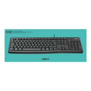 Logitech Keyboard K120 for Business teclado USB Hebreo Negro