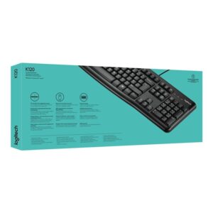 Logitech Keyboard K120 for Business teclado USB Hebreo Negro