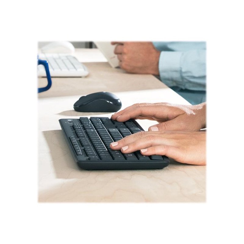 Logitech MK295 Silent Wireless Combo teclado Ratón incluido RF inalámbrico Portugués Grafito - Imagen 10