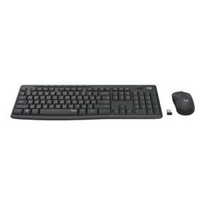 Logitech MK295 Silent Wireless Combo teclado Ratón incluido RF inalámbrico Portugués Grafito
