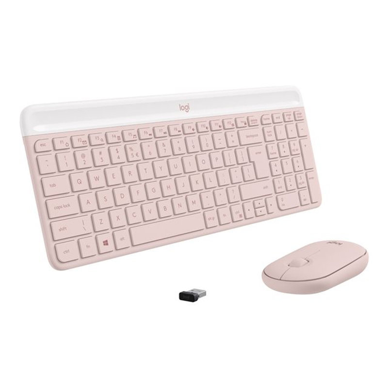 Logitech MK470 Slim Combo teclado Ratón incluido RF inalámbrico QWERTY Español Rosa - Imagen 3